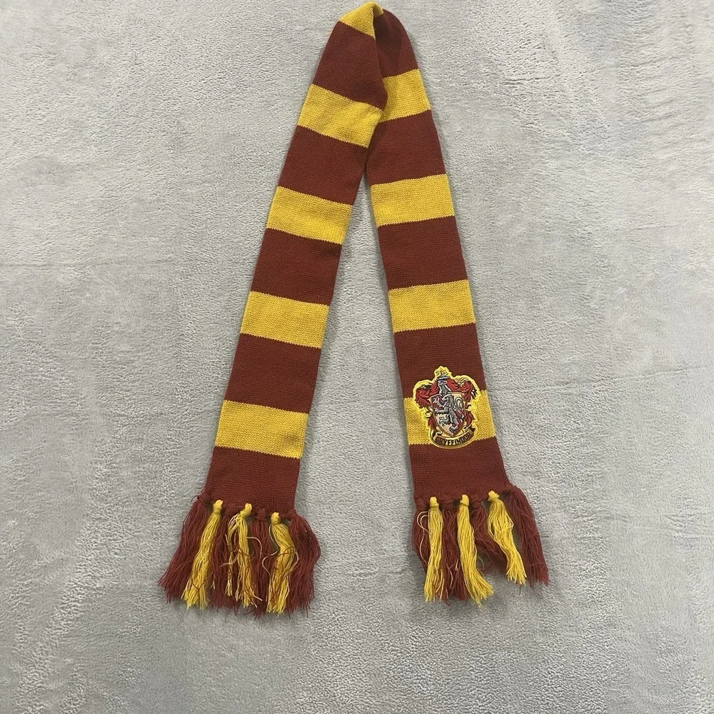 Harry Potter Hogwarts Striped Scarf Red Yellow Cosplay